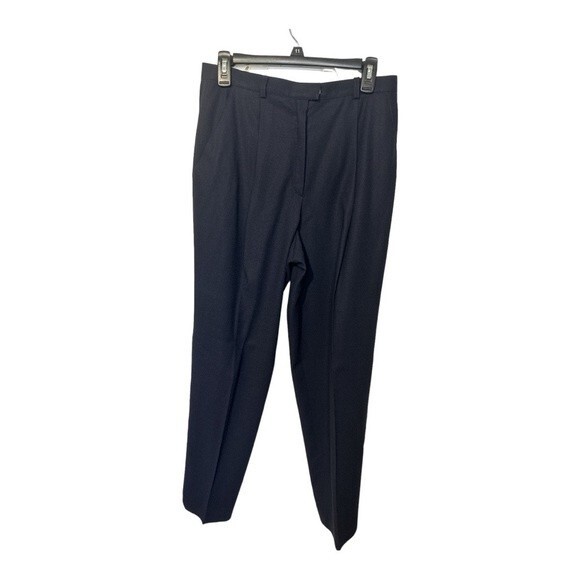 Escada Vintage Navy Pant Suit Set Size 40 - Picture 3 of 10